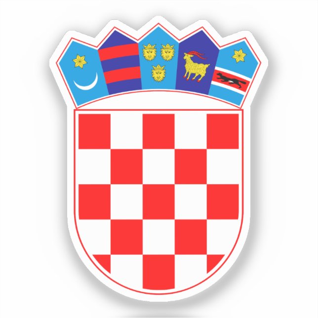 Sticker Armoiries de Croatie (Recto)