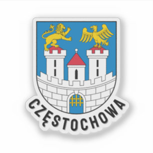 Sticker Armoiries de Częstochowa, Pologne