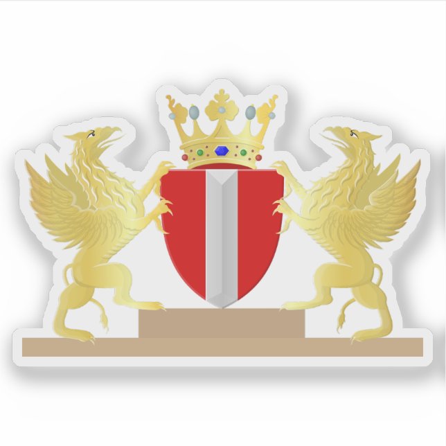 Sticker Armoiries de Dordrecht, le Pays-Bas (Devant)