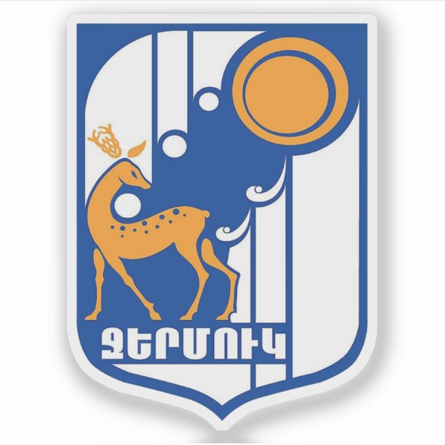 Sticker Armoiries de Jermuk (République d'Arménie) (Devant)