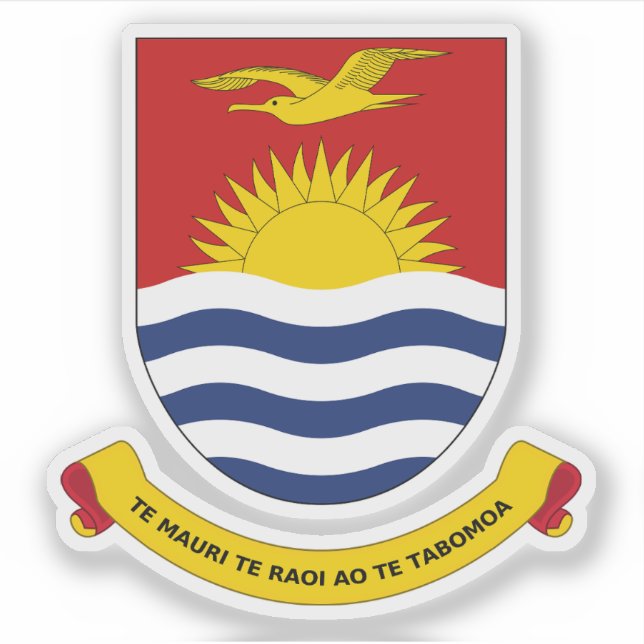 Sticker Armoiries de Kiribati (Devant)