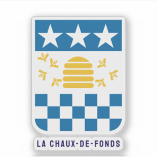 Sticker Armoiries de La Chaux-de-Fonds, Suisse