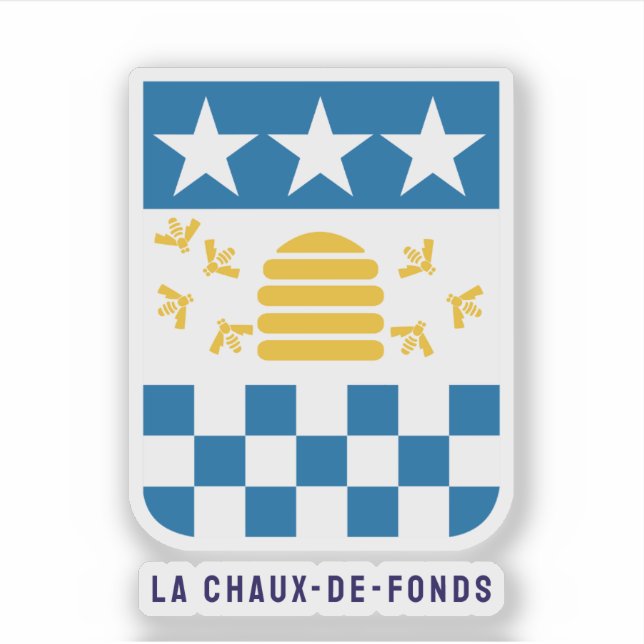 Sticker Armoiries de La Chaux-de-Fonds, Suisse (Devant)