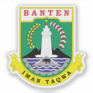 Sticker Armoiries de la province de Banten, Indonésie