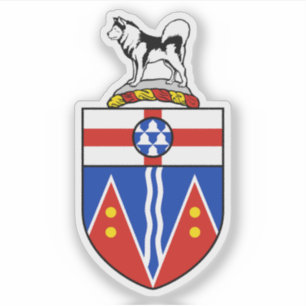 Sticker Armoiries de la province du Yukon, Canada