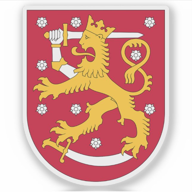 Sticker Armoiries de la République de Finlande (Devant)