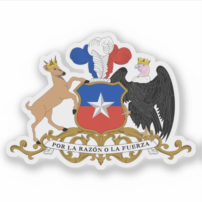 Sticker Armoiries de la République du Chili (Devant)