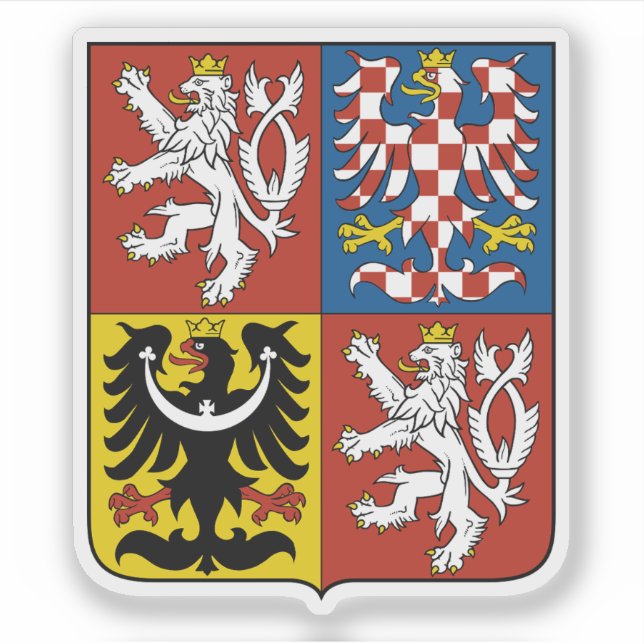 Sticker Armoiries de la République tchèque (Devant)