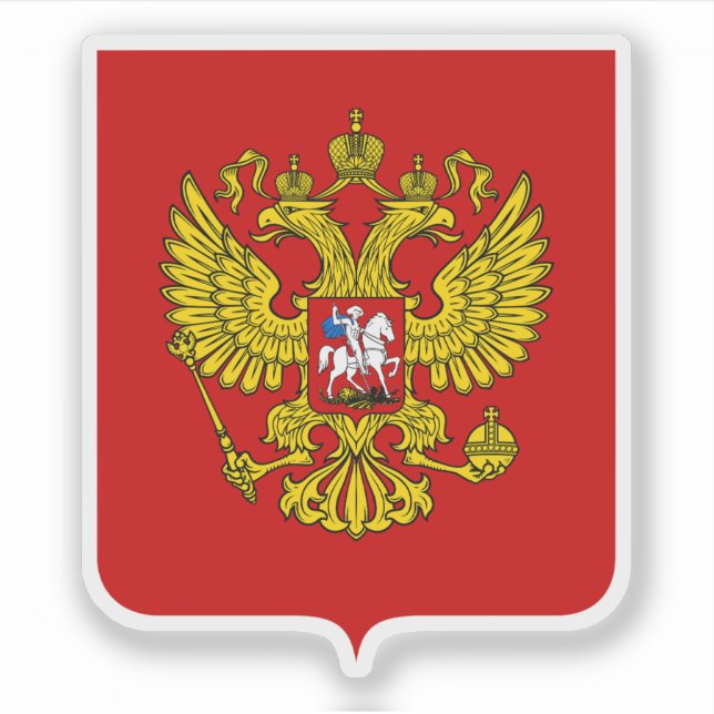 Sticker Armoiries de la Russie (Fédération de Russie) (Devant)