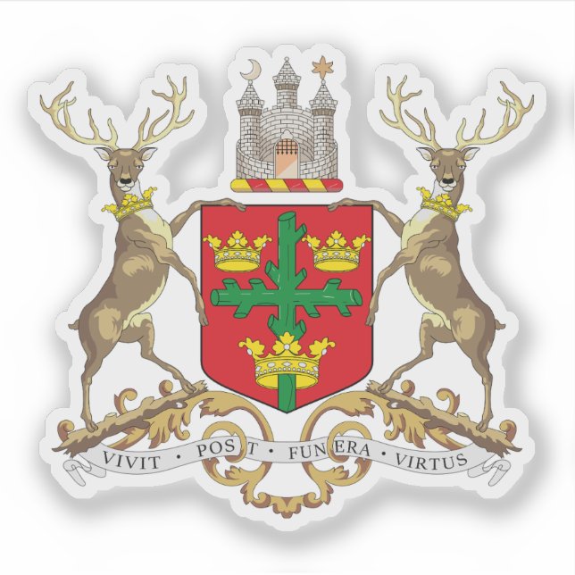 Sticker Armoiries de la ville de Nottingham, Angleterre (Devant)