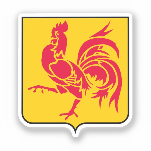 Sticker Armoiries de la Wallonie (Recto)