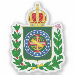Sticker Armoiries de l'Empire du Brésil (1853-1889)