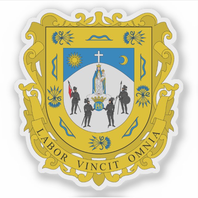 Sticker Armoiries de l'Etat de Zacatecas, Mexique (Devant)