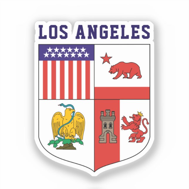 Sticker Armoiries de Los Angeles (Recto)