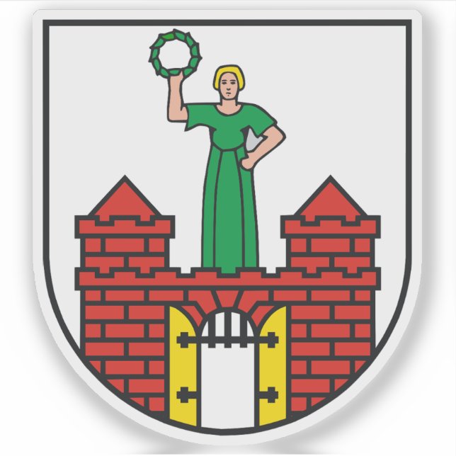 Sticker Armoiries de Magdeburg, Allemagne (Devant)