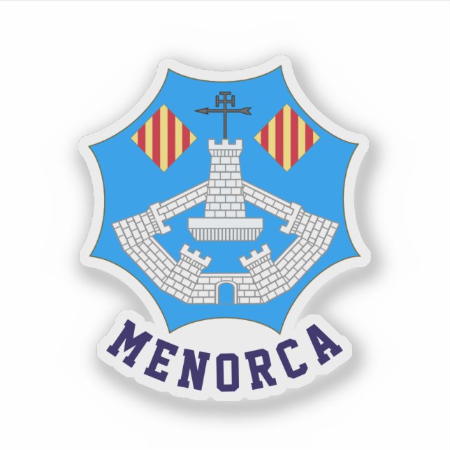 Sticker Armoiries de Minorque, Espagne (Devant)