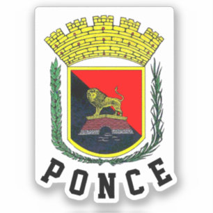 Sticker Armoiries de Ponce - Porto Rico