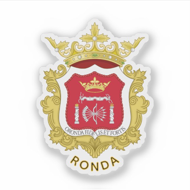 Sticker Armoiries de Ronda, Espagne (Devant)
