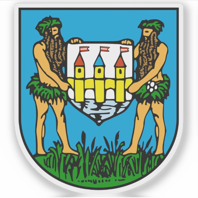 Sticker Armoiries de Schwechat, Autriche (Devant)
