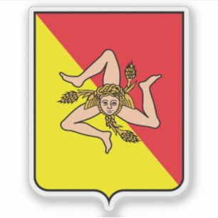 Sticker Armoiries de Sicile, Italie