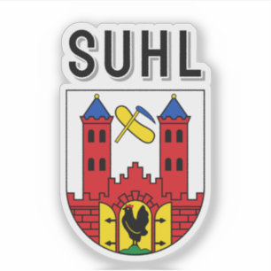 Sticker Armoiries de Suhl, Allemagne