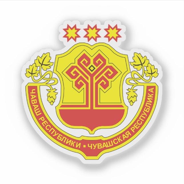 Sticker Armoiries de Tchouvachie (Devant)