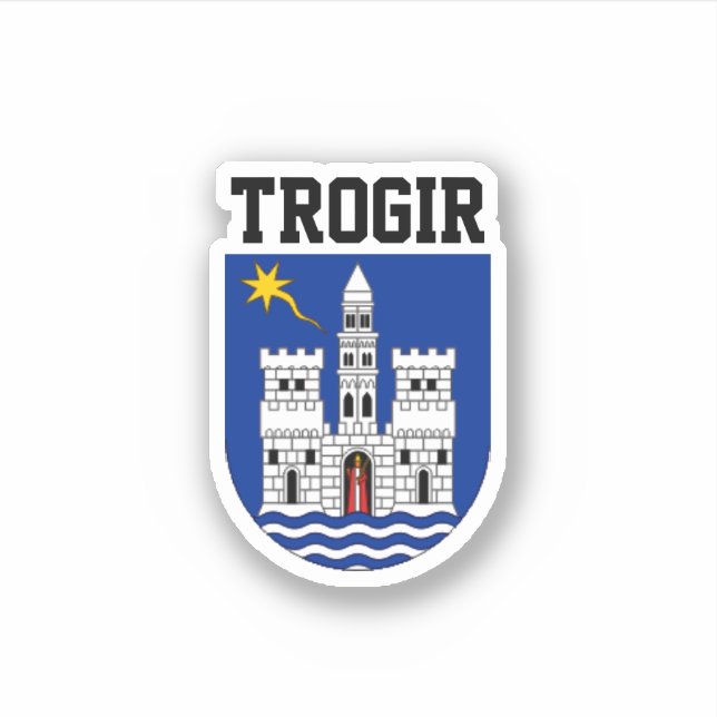 Sticker Armoiries de Trogir, Croatie (Devant)