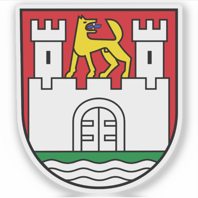 Sticker Armoiries de Wolfsburg, Allemagne (Devant)