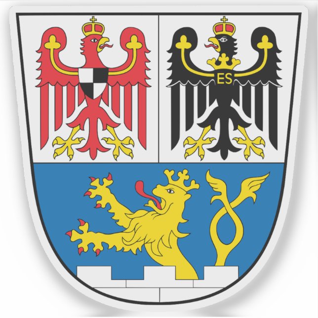 Sticker Armoiries d'Erlangen, Allemagne (Devant)