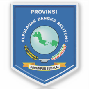 Sticker Armoiries des îles Bangka Belitung, Indonésie
