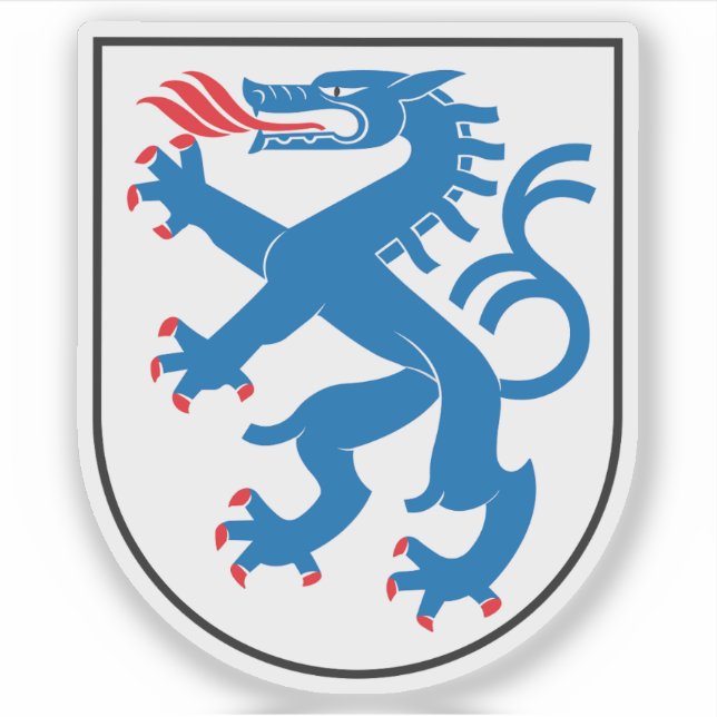 Sticker Armoiries d'Ingolstadt, Allemagne (Devant)