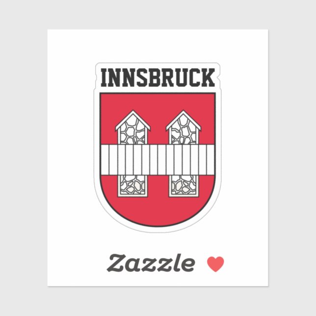 Sticker Armoiries d'Innsbruck - AUTRICHE (Feuille)