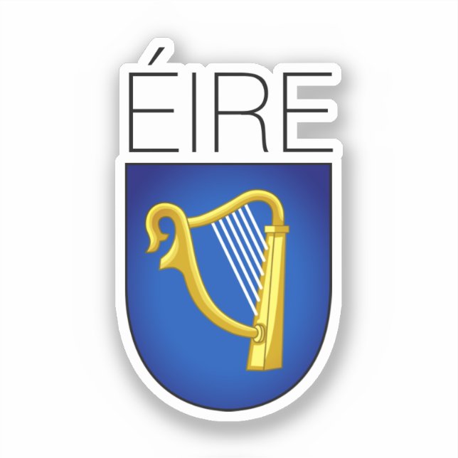 Sticker Armoiries d'Irlande (Recto)