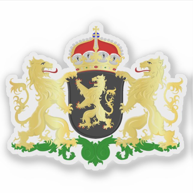 Sticker Armoiries du Brabant du Nord, Pays-Bas (Devant)
