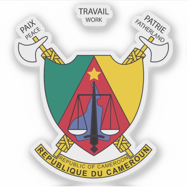 Sticker Armoiries du Cameroun (Devant)