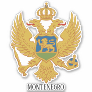Sticker Armoiries Du Monténégro Patriotique