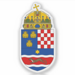 Sticker Armoiries du Royaume de Croatie-Slavonie