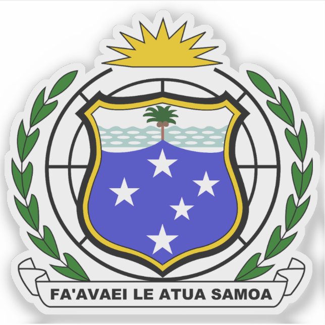 Sticker Armoiries du Samoa occidental (1951-1962) (Devant)