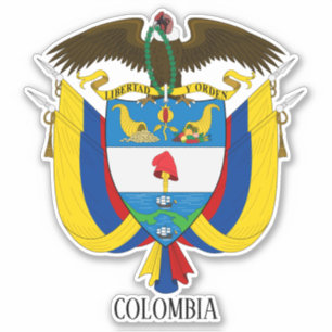Sticker Armoiries Nationales De Colombie Patriotique