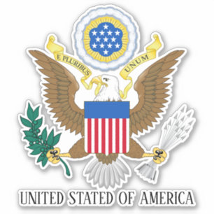 Sticker Armoiries nationales des États-Unis Patriotique