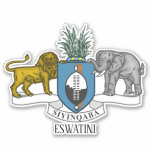 Sticker Armoiries Nationales D'Eswatini Patriotique