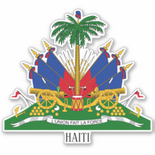Sticker Armoiries Nationales D'Haïti Patriotique