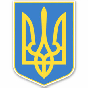 Sticker Armoiries Patriotiques Ukrainiennes