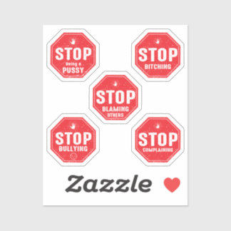 Sticker Arrêter l'autocollant du signe II