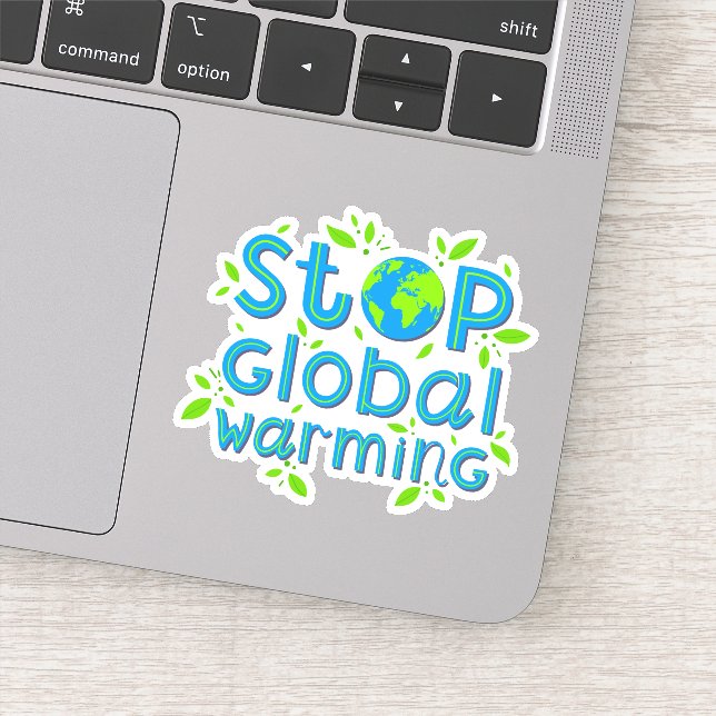 Sticker Arrêter le Réchauffement climatique (Détail)