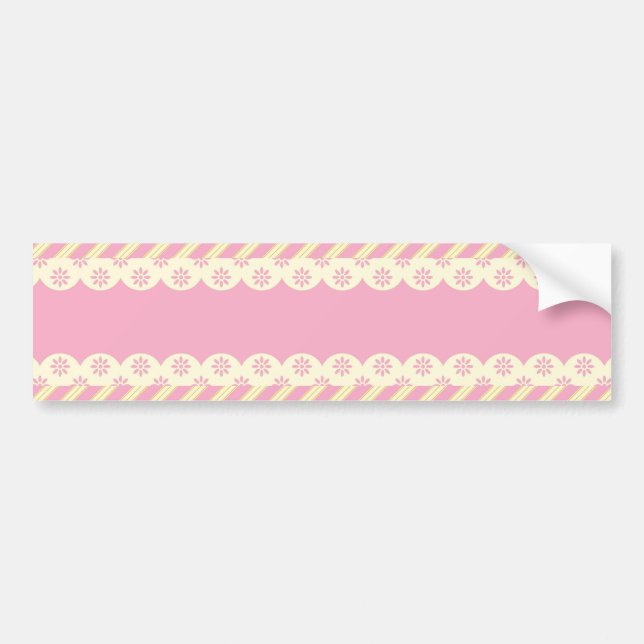 Sticker Arrière - plan Eyelet Rose (Devant)
