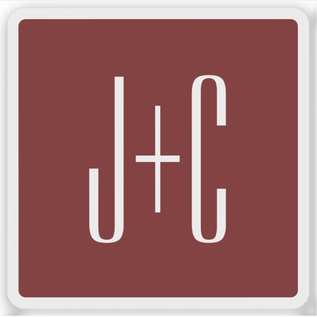 Sticker Arrière - plan rouge Bourgogne modifiable et trans (Devant)