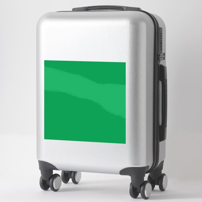 Sticker Arrière - plan vert solide (Sur valise)