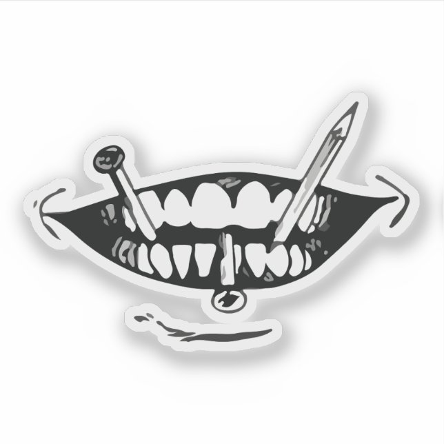 Sticker art anime d'horreur (Devant)