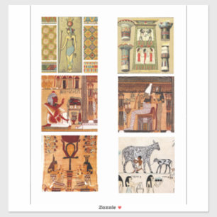 Sticker Art antique égyptien Vintage